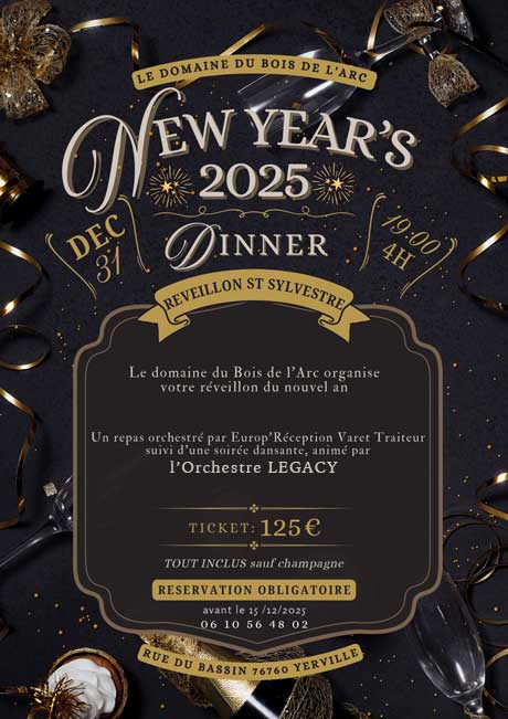 Repas de la Saint-Sylvestre 2025 Repas de la Saint-Sylvestre 2025